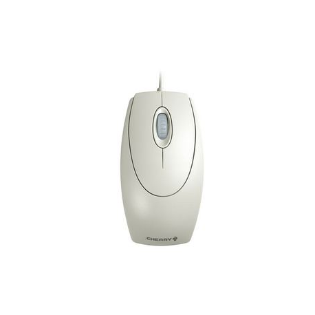 CHERRY WheelMouse M-5400 - Mouse - right and left-handed - optical - 3 buttons - wired - PS / 2, USB - white / grey - 0