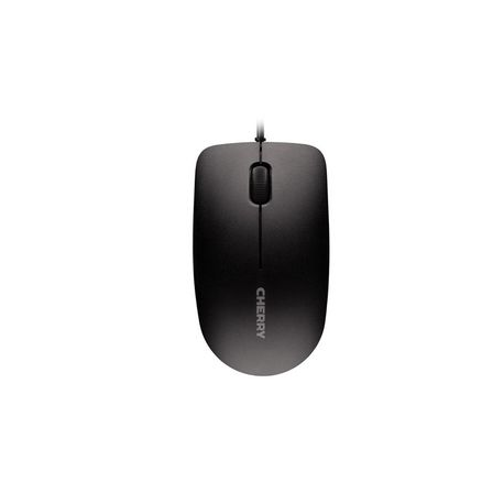 CHERRY MC 1000 - Mouse - right and left-handed - optical - 3 buttons - wired - USB - black - 0