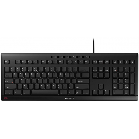 CHERRY STREAM KEYBOARD - Keyboard - USB - QWERTY - US with Euro symbol - key switch: CHERRY SX - black - 5