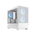 Fractal Design Pop Mini Air RGB - Tower - micro ATX - windowed side panel (tempered glass) - no power supply (ATX) - white TG clear tint - USB / Audio - for Fractal Design Model D, Type D