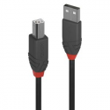 Lindy Anthra Line - USB cable - USB (M) to USB Type B (M) - USB 2.0 - 3 m - round - black