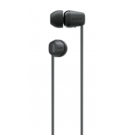 Sony WI-C100 - Earphones with mic - in-ear - neckband - Bluetooth - wireless - black - 1