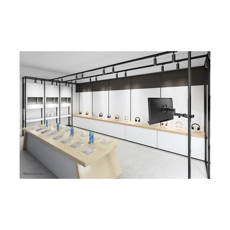 Neomounts by Newstar FL40-450BL11 - Mounting kit (pole mount) - full-motion - for TV - black - screen size: 17"-32" - 3