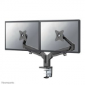Neomounts by Newstar DS70-810BL2 - Mounting kit (desk mount) - for 2 LCD displays (full-motion adjustable dual arm) - black - screen size: 17"-32" - clamp mountable, grommet