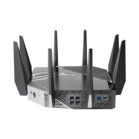 ASUS ROG Rapture GT-AXE11000 - Wireless router - 4-port switch - GigE, 2.5 GigE - WAN ports: 2 - 802.11a / b / g / n / ac / ax - Multi-Band - 6