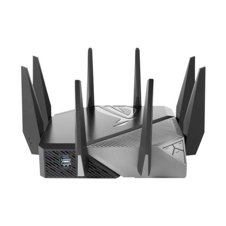 ASUS ROG Rapture GT-AXE11000 - Wireless router - 4-port switch - GigE, 2.5 GigE - WAN ports: 2 - 802.11a / b / g / n / ac / ax - Multi-Band - 7