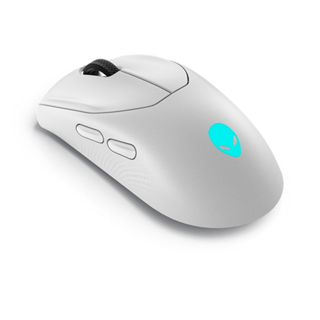 Alienware Tri-Mode Gaming Mouse AW720M - Mouse - right and left-handed - optical - 8 buttons - wireless, wired - 2.4 GHz, USB-C, Bluetooth 5.1 - lunar light - 0