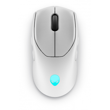 Alienware Tri-Mode Gaming Mouse AW720M - Mouse - right and left-handed - optical - 8 buttons - wireless, wired - 2.4 GHz, USB-C, Bluetooth 5.1 - lunar light - 1
