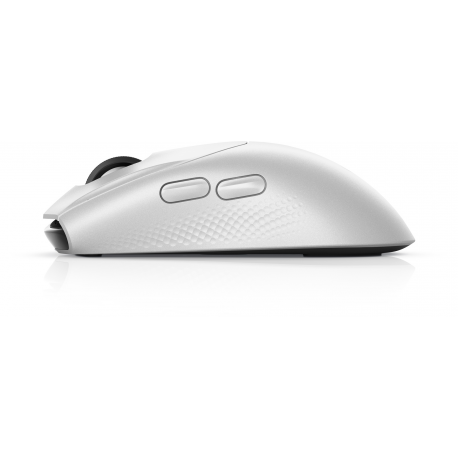 Alienware Tri-Mode Gaming Mouse AW720M - Mouse - right and left-handed - optical - 8 buttons - wireless, wired - 2.4 GHz, USB-C, Bluetooth 5.1 - lunar light - 3