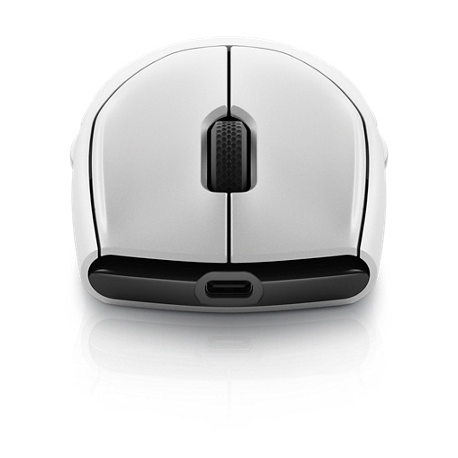 Alienware Tri-Mode Gaming Mouse AW720M - Mouse - right and left-handed - optical - 8 buttons - wireless, wired - 2.4 GHz, USB-C, Bluetooth 5.1 - lunar light - 4