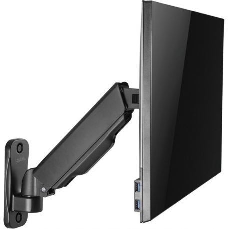 LogiLink - Mounting kit - for flat panel (Gas Spring) - plastic, aluminium, steel - black - screen size: 17"-32" - wall-mountable - 3
