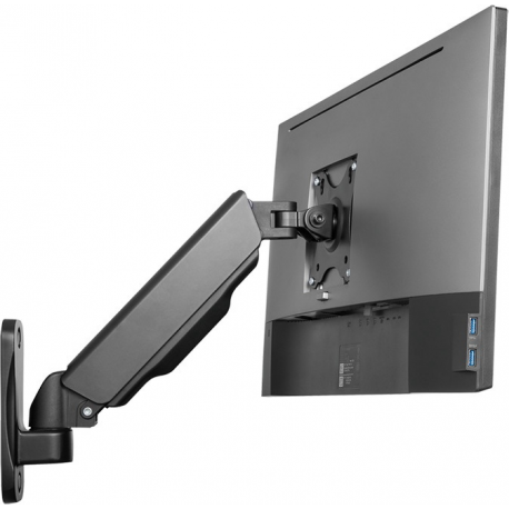 LogiLink - Mounting kit - for flat panel (Gas Spring) - plastic, aluminium, steel - black - screen size: 17"-32" - wall-mountable - 6