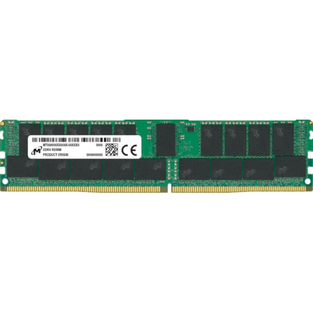 Micron - DDR4 - module - 64 GB - DIMM 288-pin - 3200 MHz / PC4-25600 - CL22 - 1.2 V - registered - ECC - 0