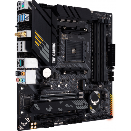 ASUS TUF GAMING B550M-PLUS WIFI II - Motherboard - micro ATX - Socket AM4 - AMD B550 Chipset - USB-C Gen2, USB 3.2 Gen 1, USB 3.2 Gen 2 - 2.5 Gigabit LAN, Wi-Fi 6, Bluetooth - onboard graphics (CPU required) - HD Audio (8-channel) - 1