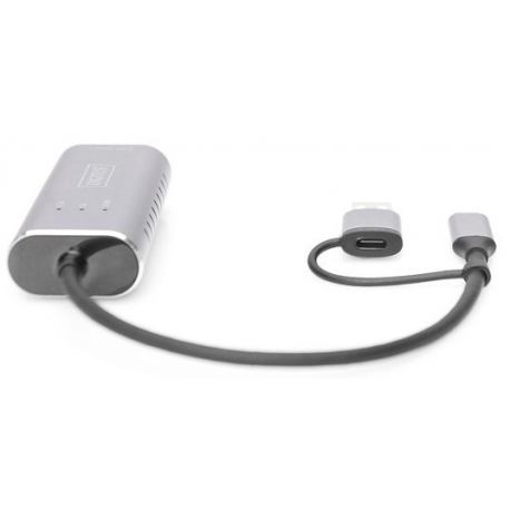 DIGITUS DN-3028 - Network adapter - USB-C / USB-A - 2.5GBase-T - grey - 1