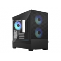 Fractal Design Pop Mini Air RGB - Tower - micro ATX - windowed side panel (tempered glass) - no power supply (ATX) - black TG light tint - USB / Audio - for Fractal Design Model D, Type D
