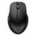 HP 435 - Mouse - ergonomic - 5 buttons - wireless - Bluetooth, 2.4 GHz - Bluetooth USB adapter - jack black - for ProBook 440 G8, 445 G9, 455 G8, 45X G9; ZBook Power G9, Studio G9; ZBook Fury 15 G8
