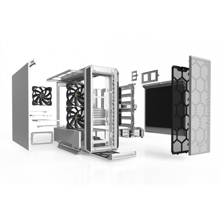 be quiet! Silent Base 802 - Tower - extended ATX - no power supply (ATX / PS/2) - white - USB/Audio - 5