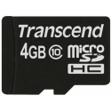 Transcend Premium - Flash memory card - 4 GB - Class 10 - 133x - microSDHC