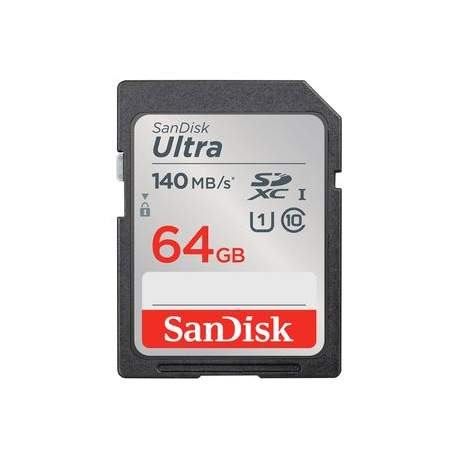 SanDisk Ultra - Flash memory card - 64 GB - Class 10 - SDHC UHS-I - 0