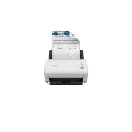Brother ADS-4100 - Document scanner - Dual CIS - Duplex - A4 - 600 dpi x 600 dpi - up to 35 ppm (mono) / up to 35 ppm (colour) - ADF (60 sheets) - up to 5250 scans per day - USB 3.0, USB 2.0 (Host) - 0