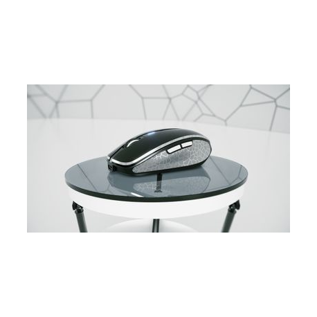 CHERRY MW 8C ADVANCED - Mouse - ergonomic - optical - 6 buttons - wireless - 2.4 GHz, Bluetooth 4.0 - USB wireless receiver - black - 1