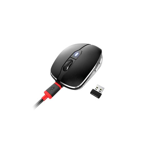 CHERRY MW 8C ADVANCED - Mouse - ergonomic - optical - 6 buttons - wireless - 2.4 GHz, Bluetooth 4.0 - USB wireless receiver - black - 5