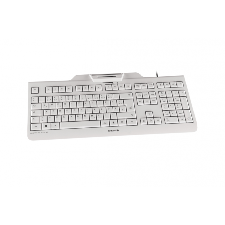 CHERRY KC 1000 SC - Keyboard - USB - Pan Nordic - key switch: CHERRY LPK - pale grey - 3
