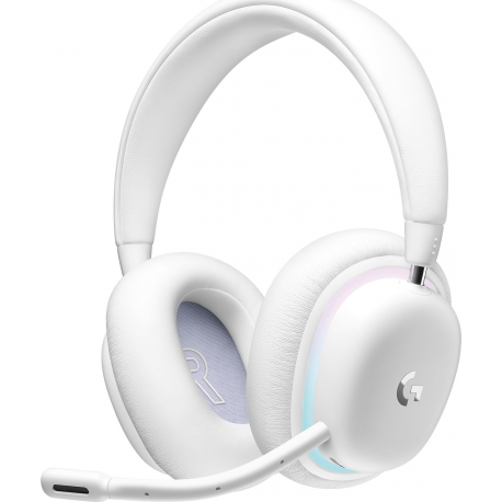 Logitech G G735 - Headset - full size - Bluetooth  /  LIGHTSPEED - wireless - 3.5 mm jack - white mist - 7