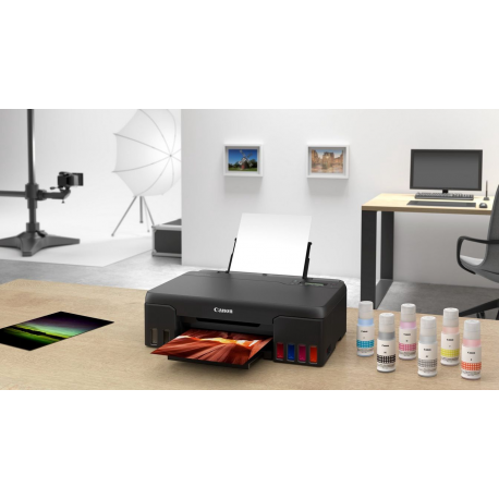 Canon PIXMA G550 - Printer - colour - ink-jet - refillable - A4 / Legal - up to 3.9 ipm (mono)  /  up to 3.9 ipm (colour) - capacity: 100 sheets - USB 2.0, Wi-Fi(n) - 5