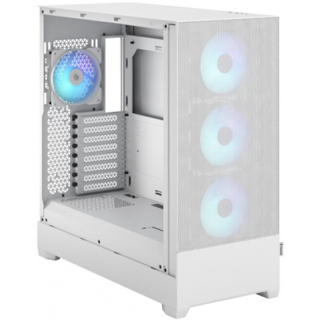 Fractal Design Pop XL Air RGB - Tower - extended ATX - no power supply (ATX) - white TG clear tint - USB / Audio - 1