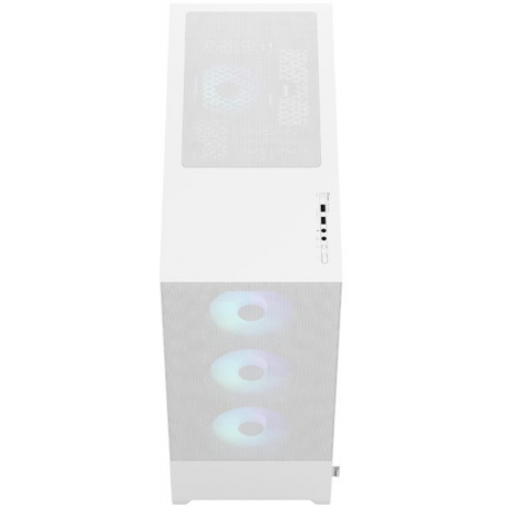 Fractal Design Pop XL Air RGB - Tower - extended ATX - no power supply (ATX) - white TG clear tint - USB / Audio - 6