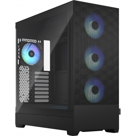 Fractal Design Pop XL Air RGB - Tower - extended ATX - no power supply (ATX) - black TG clear tint - USB / Audio - 0