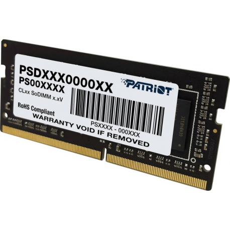 Patriot Signature Line - DDR4 - module - 16 GB - SO-DIMM 260-pin - 3200 MHz / PC4-25600 - CL22 - 1.2 V - unbuffered - non-ECC - 1