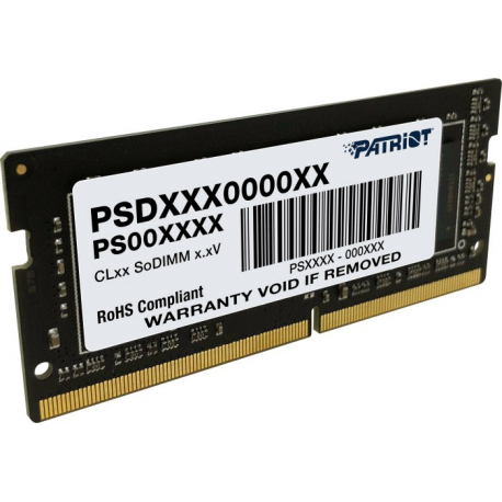 Patriot Signature Line - DDR4 - module - 32 GB - SO-DIMM 260-pin - 3200 MHz  /  PC4-25600 - CL22 - 1.2 V - unbuffered - non-ECC - 0