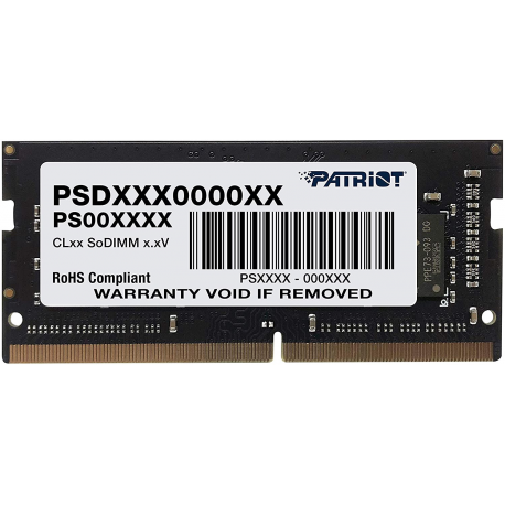 Patriot Signature Line - DDR4 - module - 8 GB - SO-DIMM 260-pin - 3200 MHz / PC4-25600 - CL22 - 1.2 V - unbuffered - non-ECC - 0