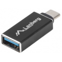 Lanberg - USB adapter - USB Type A (F) to USB-C (M) - USB 3.1 Gen1 OTG - black