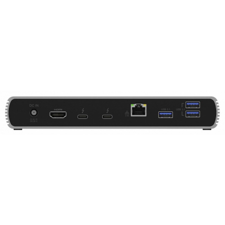 ICY BOX IB-DK8801-TB4 - Docking station - USB-C  /  Thunderbolt 4 - HDMI, DP - 1GbE - 135 Watt - 3