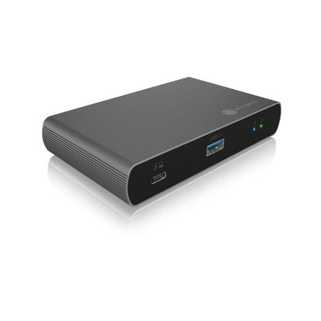 ICY BOX IB-HUB801-TB4 - Hub - 3 x Thunderbolt 4 + 1 x USB 3.2 Gen 2 - desktop - 0