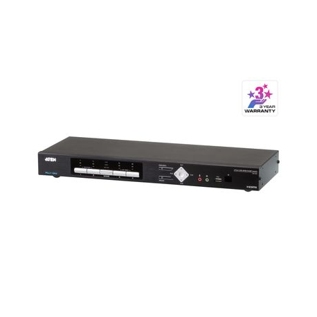 ATEN Multi-View KVMP CM1284 - KVM / audio / USB switch - 4 x KVM / audio / USB - 1 local user - desktop - AC 100 - 240 V - 0