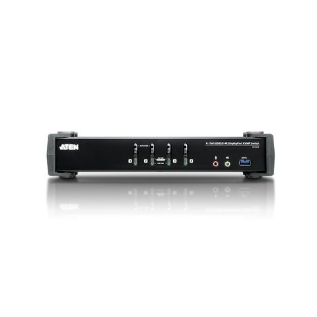 ATEN CS1924 KVMP Switch - KVM / audio / USB switch - 4 x KVM / audio / USB - 1 local user - desktop - 2