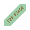Brother TZe-RM34 - Satin - gold on mint green - Roll (1.2 cm x 4 m) 1 cassette(s) ribbon tape - for P-Touch Embellish