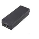 MicroConnect - PoE injector - AC 100-240 V - 15.4 Watt - output connectors: 1 - United Kingdom - black