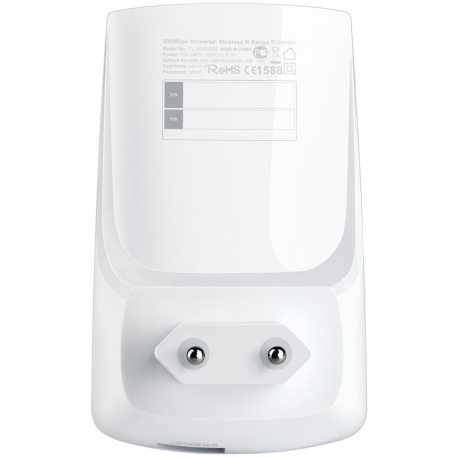 TP-LINK TL-WA850RE - Wi-Fi range extender - 100Mb LAN - Wi-Fi - 2.4 GHz - 6