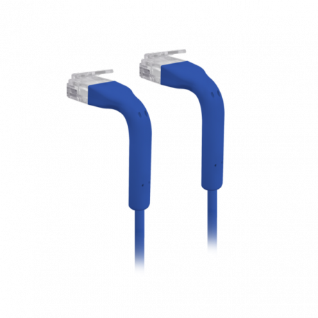 Ubiquiti UniFi - Patch cable - RJ-45 (M) to RJ-45 (M) - 30 cm - 3 mm - CAT 6 - booted - blue - 0