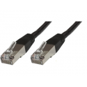 MicroConnect - Network cable - RJ-45 (M) to RJ-45 (M) - 25 cm - 6 mm - SFTP - CAT 6 - halogen-free, round, stranded - black