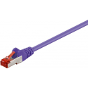 MicroConnect - Network cable - RJ-45 (M) to RJ-45 (M) - 3 m - 6 mm - SFTP - CAT 6 - halogen-free, round, stranded - purple