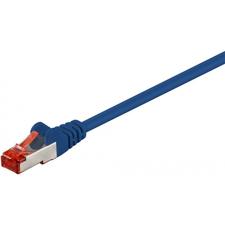 MicroConnect - Network cable - RJ-45 (M) to RJ-45 (M) - 25 m - 6 mm - SFTP - CAT 6 - halogen-free, round, stranded - blue - 0