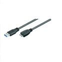 MicroConnect - USB cable - USB Type A (M) to Micro-USB Type B (M) - USB 3.0 - 1 m - black