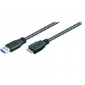 MicroConnect - USB cable - Micro-USB Type B (M) to USB Type A (M) - USB 3.0 - 5 m - black